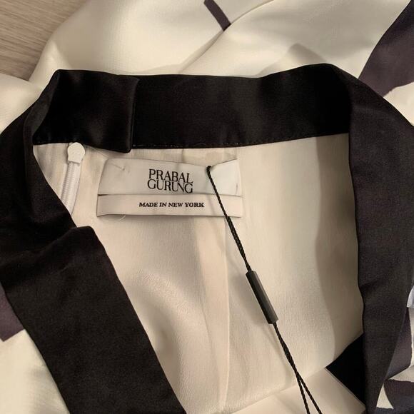 Prabal Gurang Floral Assymetrical Silk Skirt - Picture 4 of 6